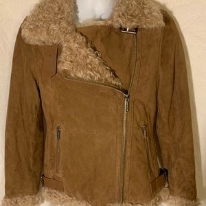 Brand New Michael Kors Genuine Suede Jacket XS